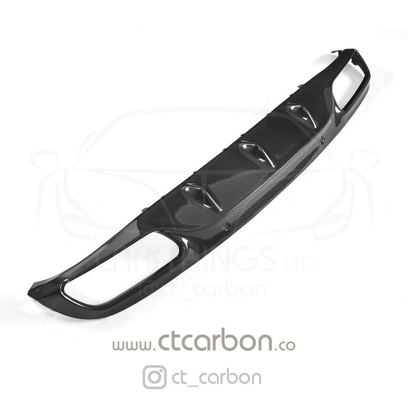 Load image into Gallery viewer, MERCEDES C63 W205 COUPE CARBON FIBRE DIFFUSER - OE STYLE - CT Carbon
