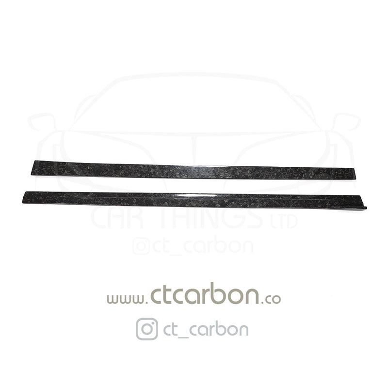 Load image into Gallery viewer, BMW M2 / M2C F87 FORGED CARBON FIBRE SIDE SKIRTS - 3D STYLE - CT Carbon
