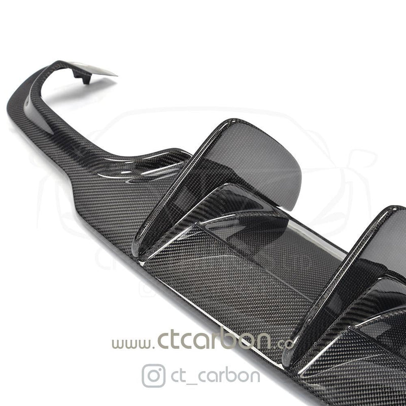 Load image into Gallery viewer, MERCEDES C-CLASS C63 W204 CARBON FIBRE DIFFUSER - DTM STYLE - CT Carbon
