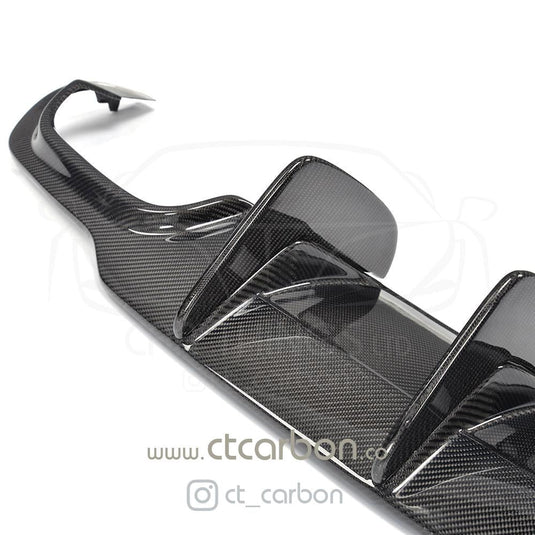 MERCEDES C-CLASS C63 W204 CARBON FIBRE DIFFUSER - DTM STYLE - CT Carbon