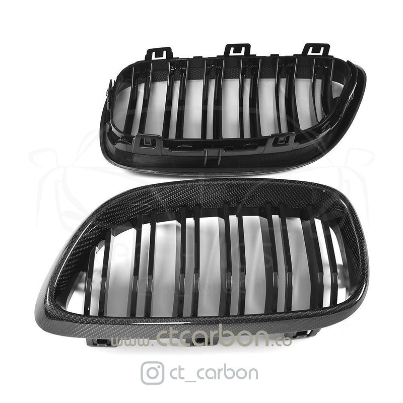 Load image into Gallery viewer, BMW M2/2 SERIES F87/F22 CARBON FIBRE GRILLS - CT Carbon
