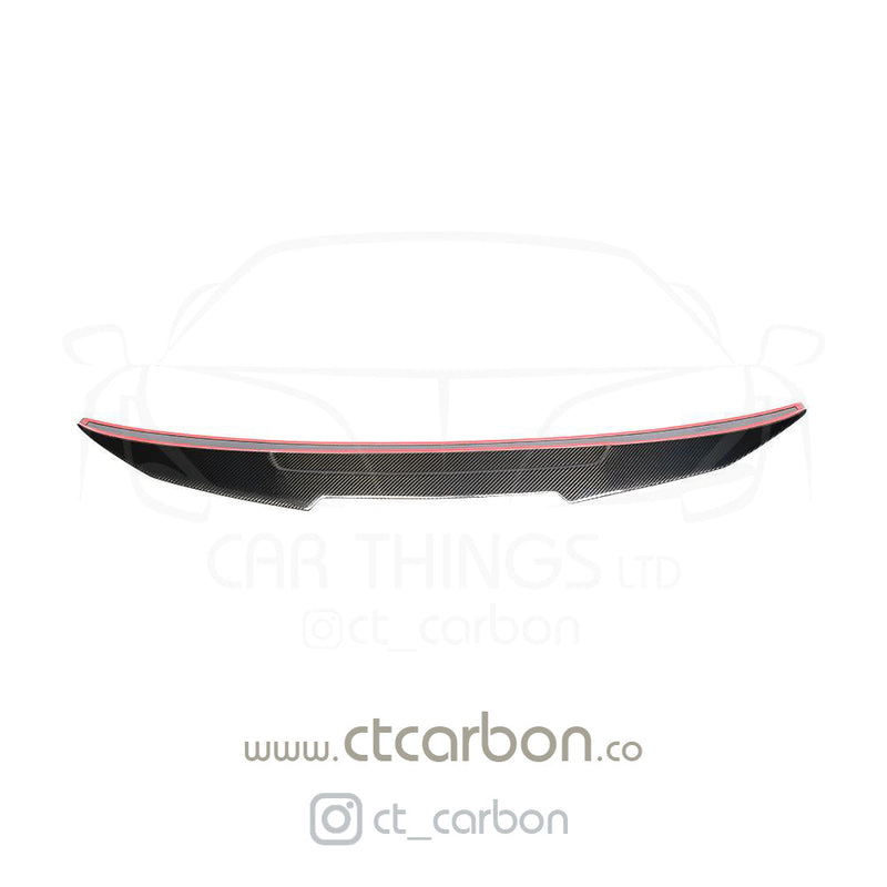 Load image into Gallery viewer, BMW M5 F90 &amp; G30 5 SERIES CARBON FIBRE SPOILER - DUCKTAIL PS STYLE - CT Carbon
