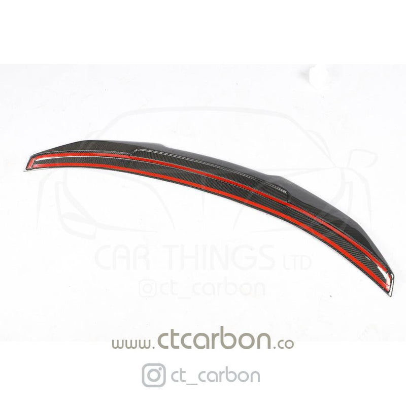 Load image into Gallery viewer, BMW M4 F82 CARBON FIBRE SPOILER - DUCKTAIL PS STYLE - CT Carbon
