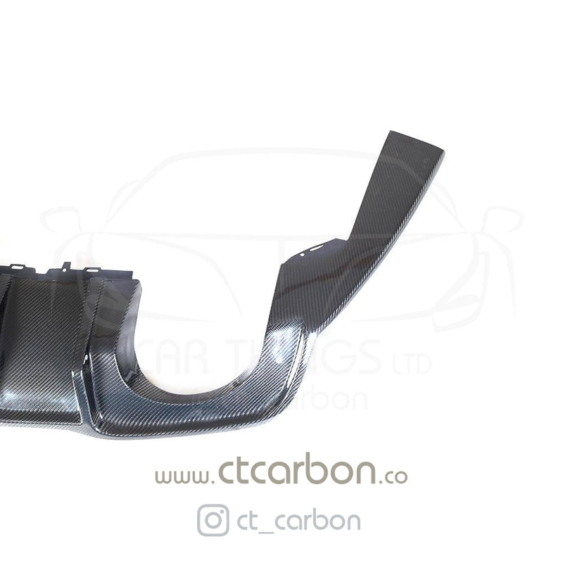 Load image into Gallery viewer, AUDI RS3 8V SALOON REAR CARBON DIFFUSER WITH DTM LIGHT - CT Carbon
