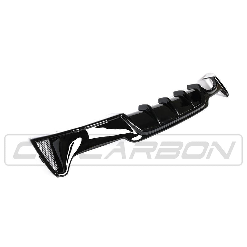 Load image into Gallery viewer, BMW 4 Series F32/F33/F36 Gloss Black Twin Left Exhaust Diffuser - BLAK BY CT CARBON
