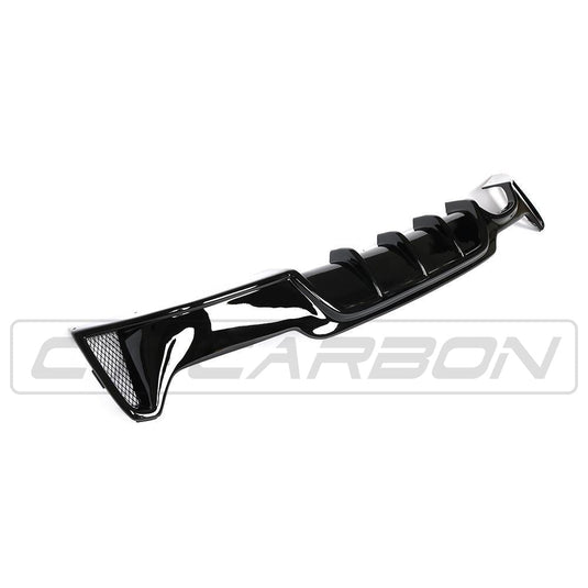 BMW 4 Series F32/F33/F36 Gloss Black Twin Left Exhaust Diffuser - BLAK BY CT CARBON