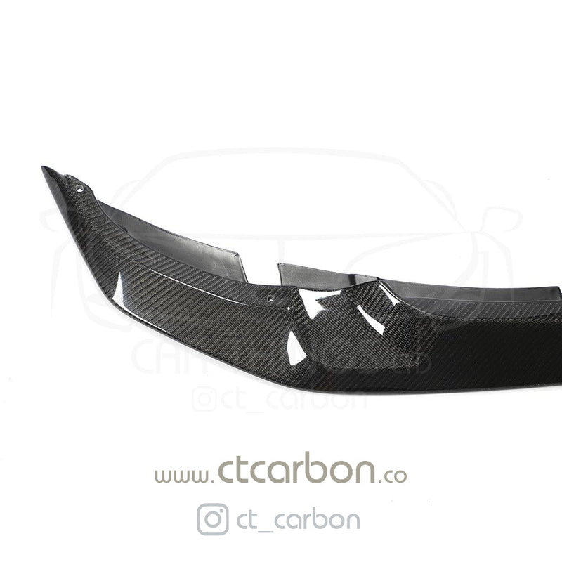 Load image into Gallery viewer, BMW M3/M4 (F80 F82 F83) CARBON FIBRE SPLITTER (2 PIECE) - GTS STYLE - CT Carbon
