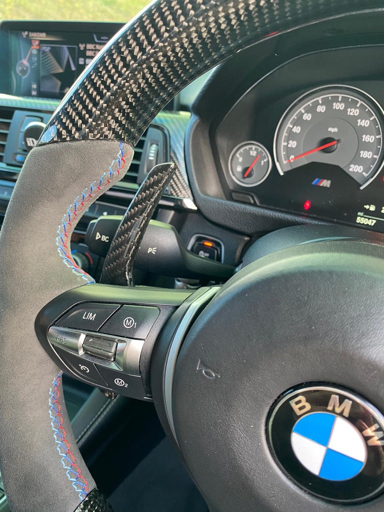 Load image into Gallery viewer, BMW Fxx CARBON FIBRE SHIFTER PADDLES V2
