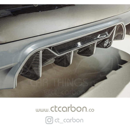 BMW M5 F90 CARBON FIBRE DIFFUSER - MP STYLE - CT Carbon