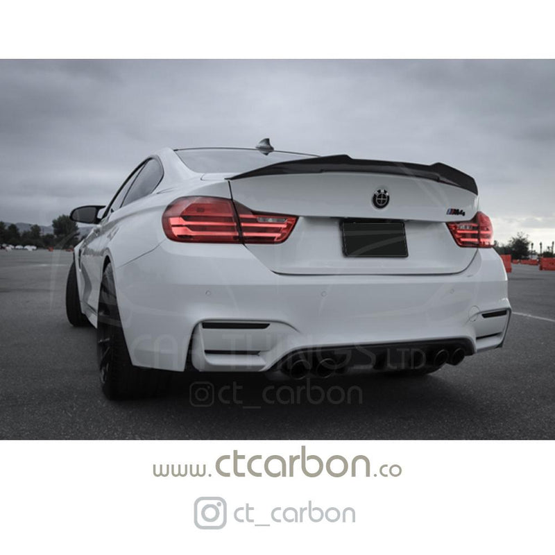 Load image into Gallery viewer, BMW M4 F82 CARBON FIBRE SPOILER - DUCKTAIL PS STYLE - CT Carbon
