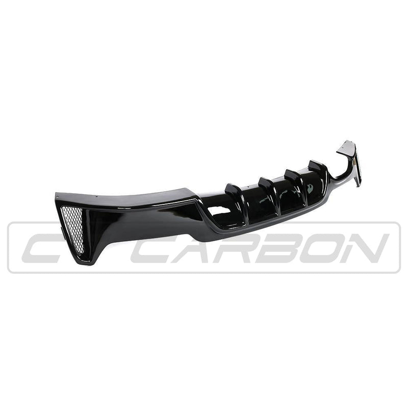 Load image into Gallery viewer, BMW 4 Series F32/F33/F36 Gloss Black Twin Left Exhaust Diffuser - BLAK BY CT CARBON
