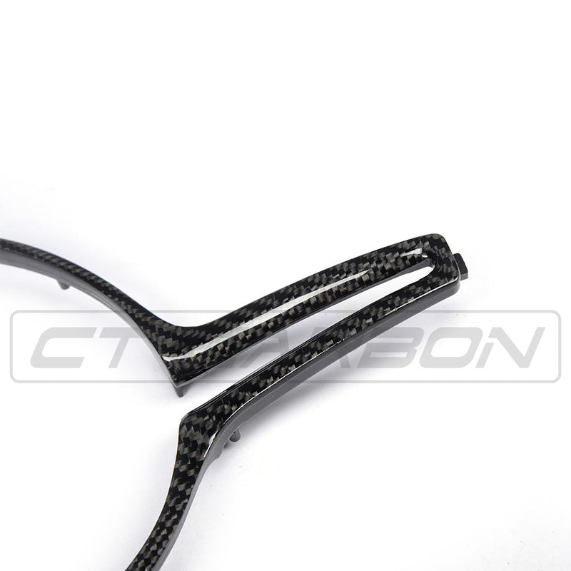 Load image into Gallery viewer, BMW M Fxx CARBON FIBRE STEERING WHEEL TRIM (2012-2020)
