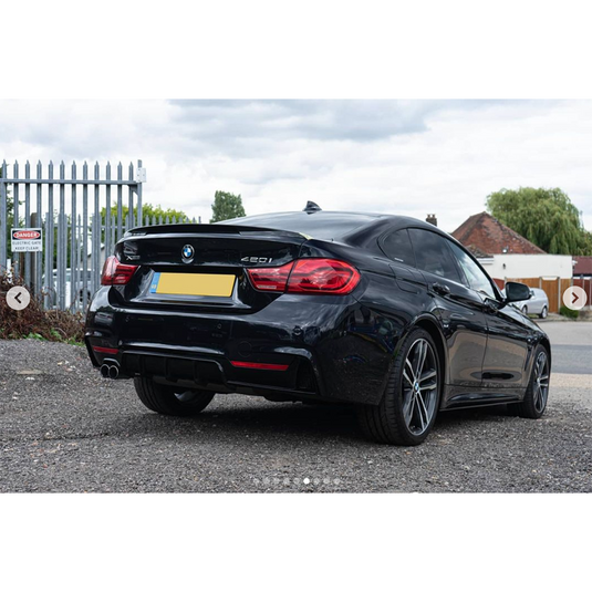 BMW 4 SERIES (F32 F33 F36) MATTE BLACK DIFFUSER - TWIN EXIT