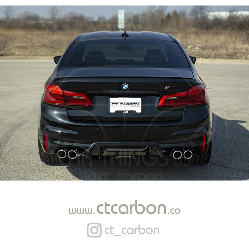 Load image into Gallery viewer, BMW M5 F90 CARBON FIBRE DIFFUSER - MP STYLE - CT Carbon
