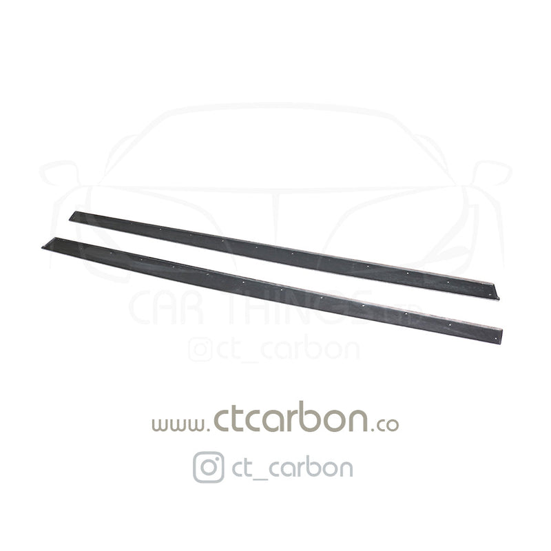 Load image into Gallery viewer, BMW M3/M4 (F80 F82 F83) FORGED CARBON FIBRE SIDE SKIRTS - MP STYLE - CT Carbon
