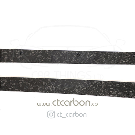 MERCEDES C63/C63S W205 COUPE & SALOON FORGED CARBON FIBRE SIDE SKIRTS - D STYLE - CT Carbon