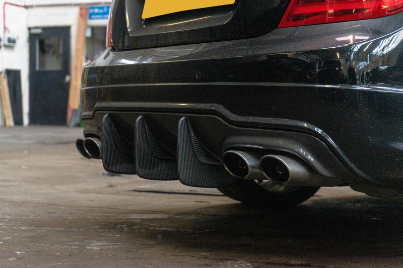 Load image into Gallery viewer, MERCEDES C-CLASS C63 W204 CARBON FIBRE DIFFUSER - DTM STYLE - CT Carbon
