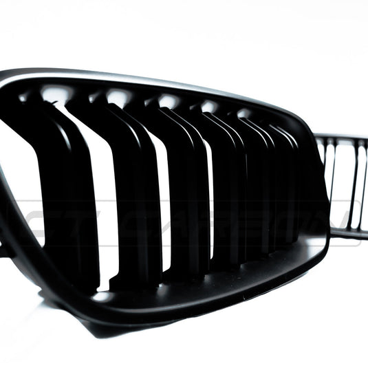 BMW 3 SERIES F30 MATTE BLACK DOUBLE SLAT GRILLES