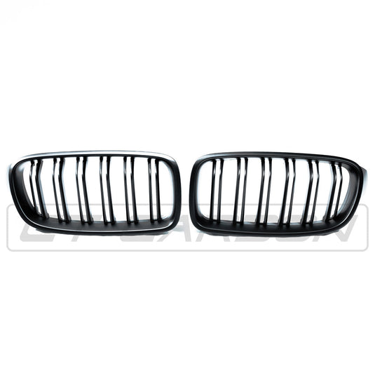 BMW 3 SERIES F30 MATTE BLACK DOUBLE SLAT GRILLES