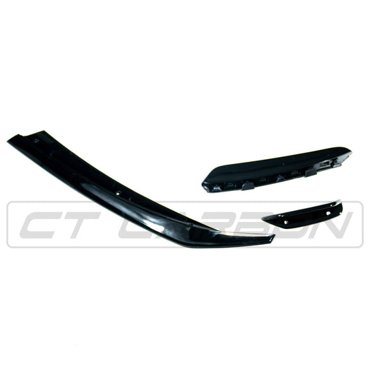 MERCEDES A-CLASS V177 & W177 GLOSS BLACK SPLITTER & CANARDS