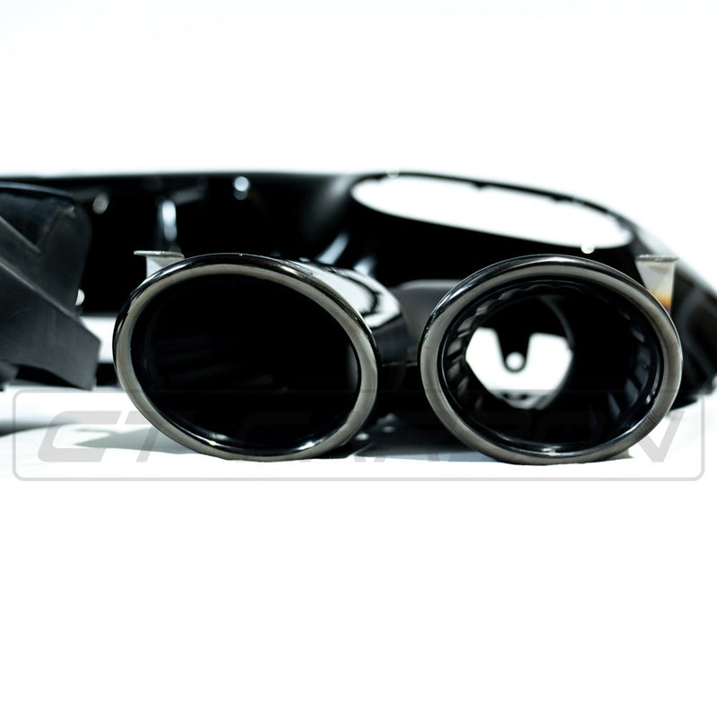 Load image into Gallery viewer, MERCEDES A-CLASS W177 GLOSS BLACK QUAD TIP DIFFUSER
