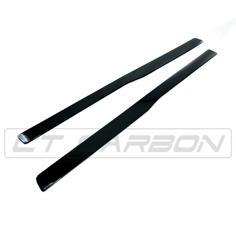 Load image into Gallery viewer, BMW M3/M4 F80/F82/F83 GLOSS BLACK SIDE SKIRTS
