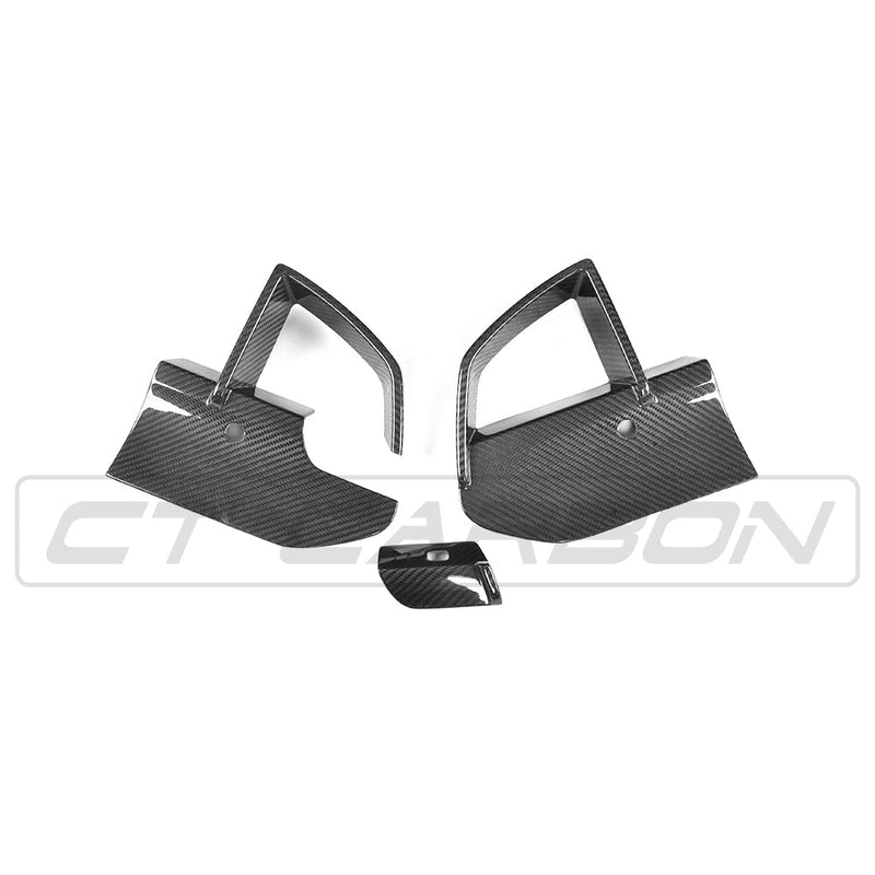 Load image into Gallery viewer, BMW X3 G01 CARBON FIBRE FRONT BUMPER VENT TRIMS
