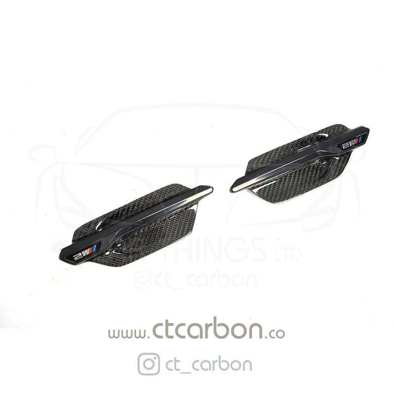 Load image into Gallery viewer, BMW M2 / M2C F87 CARBON FIBRE SIDE VENTS - CT Carbon
