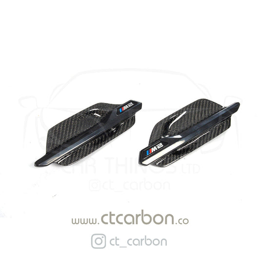 BMW M2 / M2C F87 CARBON FIBRE SIDE VENTS - CT Carbon