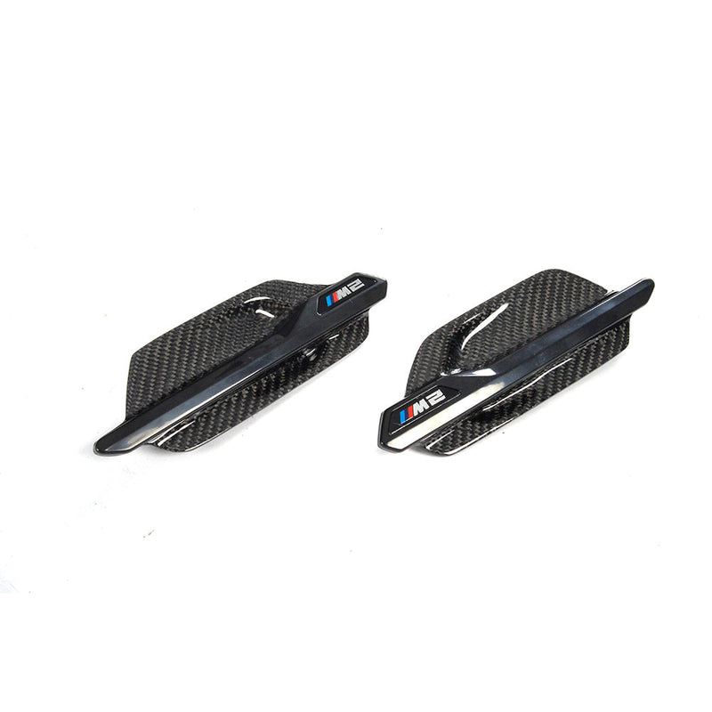 Load image into Gallery viewer, BMW M2 / M2C F87 CARBON FIBRE SIDE VENTS - CT Carbon
