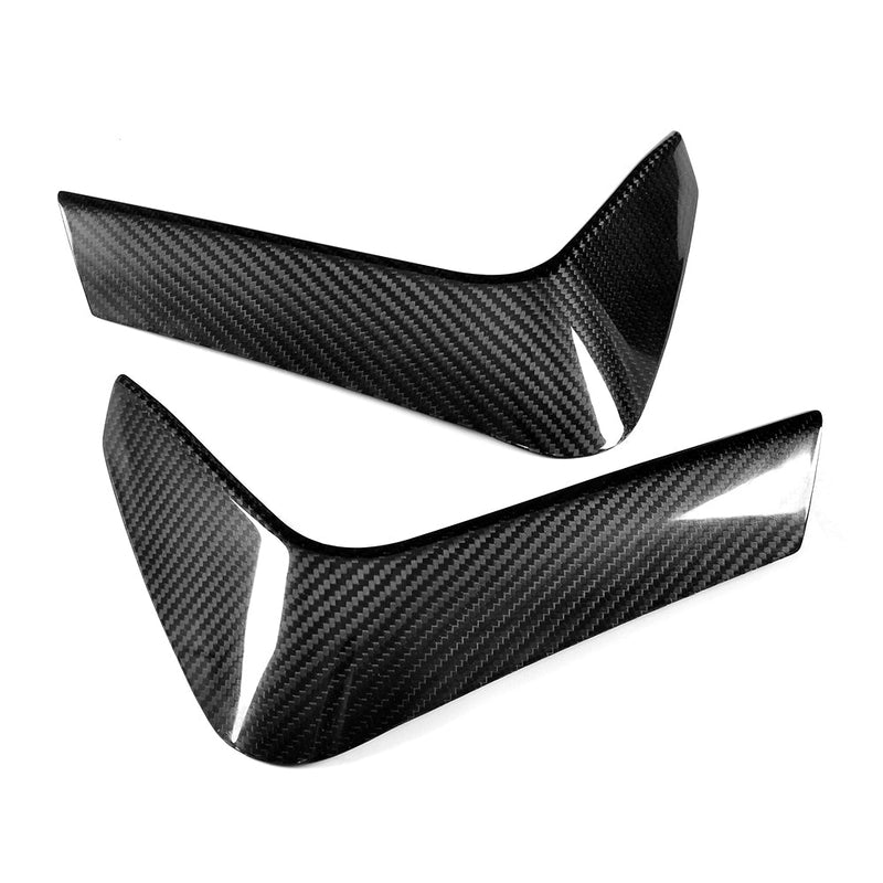 Load image into Gallery viewer, BMW M3 &amp; M4 F80 F81 F82 REAR CARBON FIBRE BUMPER CANARDS - CT Carbon
