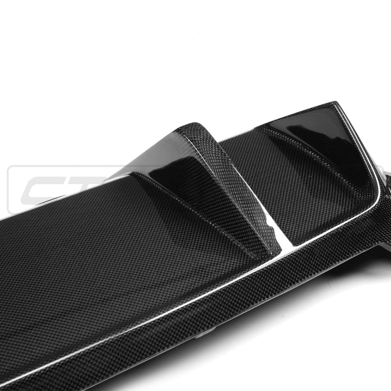 Load image into Gallery viewer, BMW F10 M5 CARBON FIBRE DIFFUSER - V STYLE
