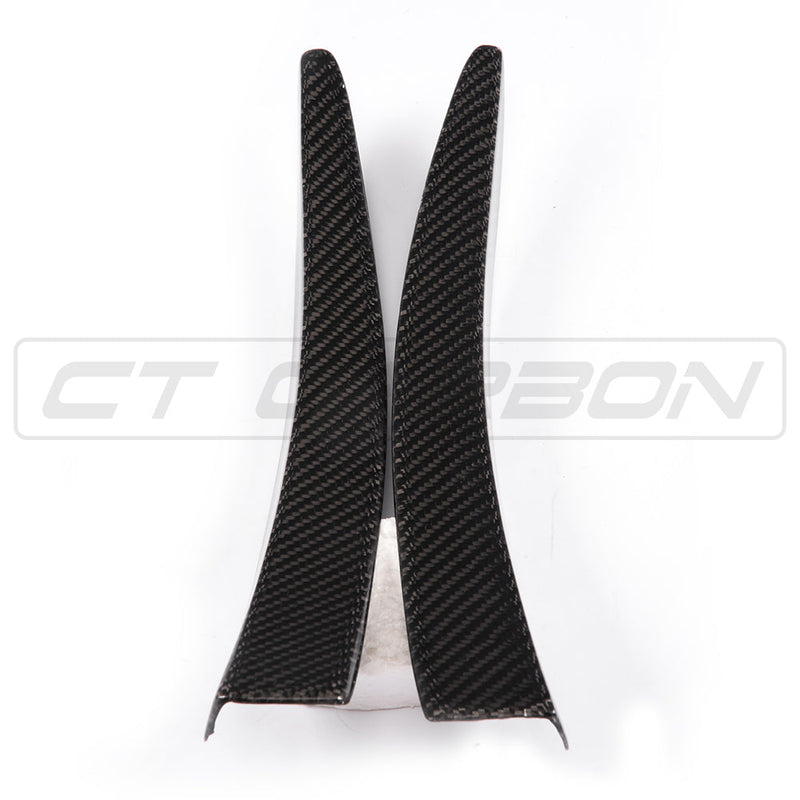 Load image into Gallery viewer, BMW M3/M4 (F80 F82 F83) CARBON FIBRE CANARD FINS
