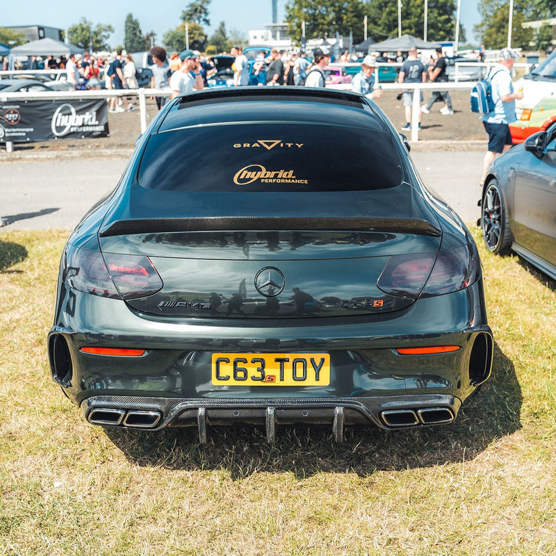 Load image into Gallery viewer, MERCEDES W205 C63 &amp; C63 COUPE 2DR CARBON DIFFUSER - OEM+ CT STYLE
