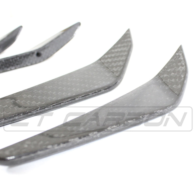 Load image into Gallery viewer, BMW M3/M4 (G80 G82 G83) CARBON FIBRE FRONT BUMPER CANARDS
