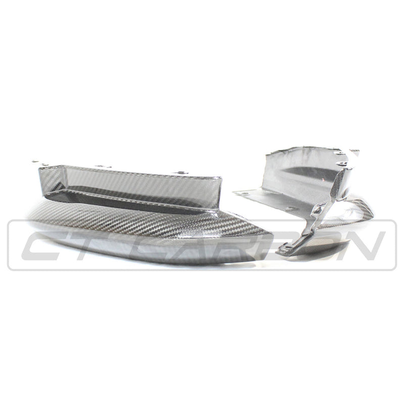 Load image into Gallery viewer, BMW M3 G80 CARBON FIBRE REAR BUMPER CORNERS - OEM STYLE
