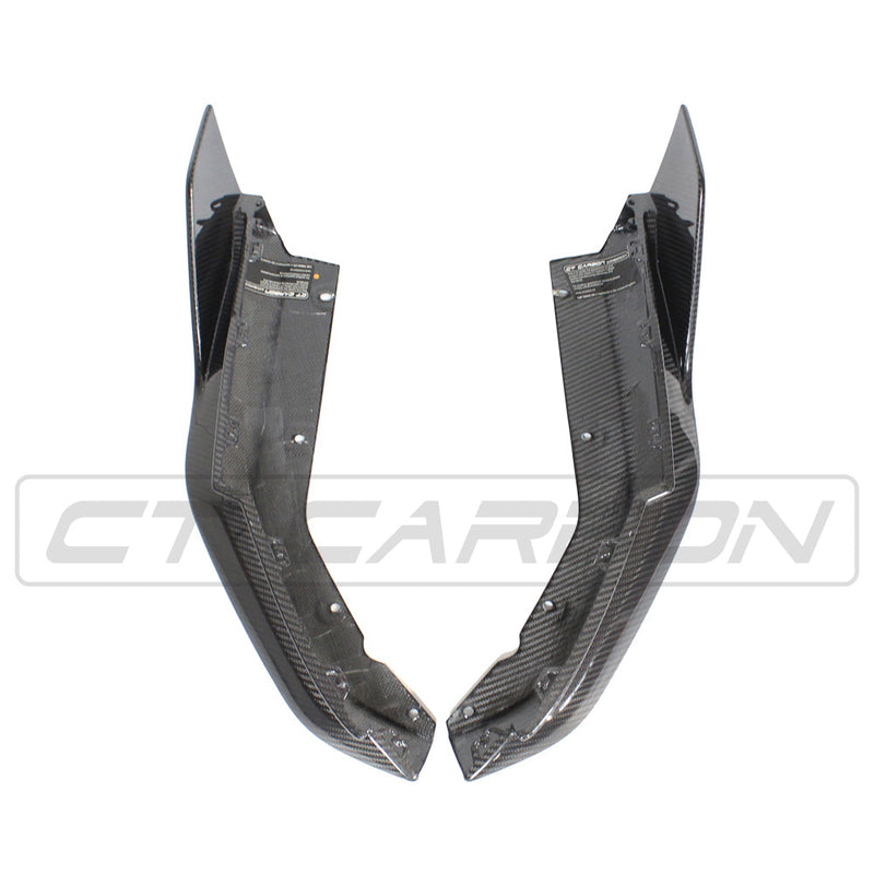 Load image into Gallery viewer, BMW M3 G80 CARBON FIBRE REAR BUMPER CORNERS - MP STYLE
