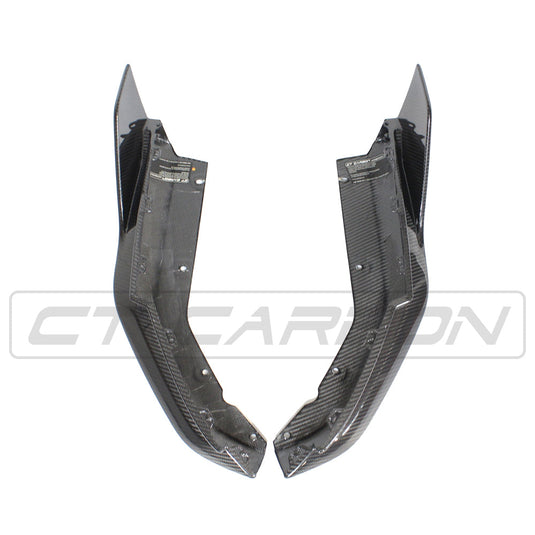 BMW M3 G80 CARBON FIBRE REAR BUMPER CORNERS - MP STYLE