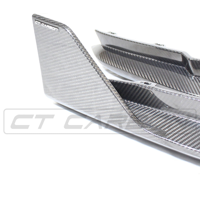 Load image into Gallery viewer, BMW M3 G80 CARBON FIBRE REAR BUMPER CORNERS - MP STYLE
