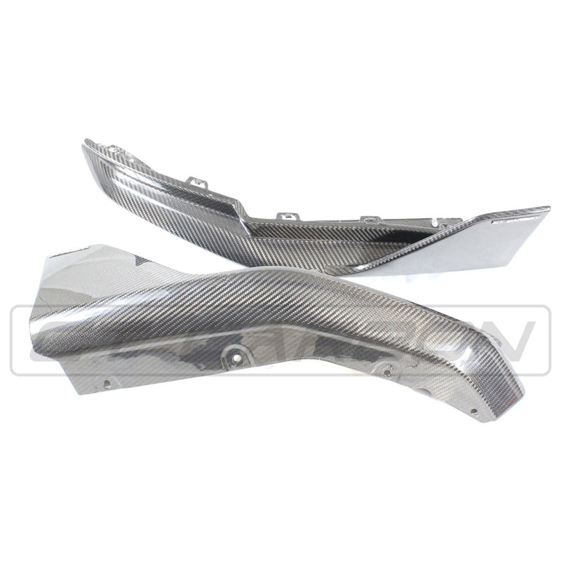 Load image into Gallery viewer, BMW M3 G80 CARBON FIBRE REAR BUMPER CORNERS - MP STYLE
