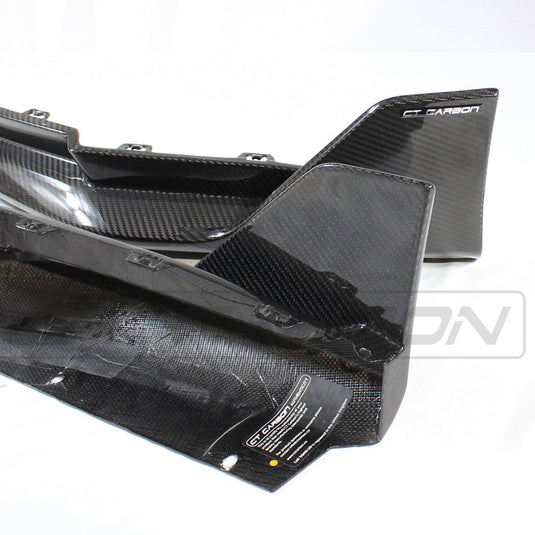 BMW M3 G80 CARBON FIBRE REAR BUMPER CORNERS - MP STYLE