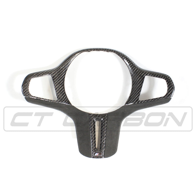 Load image into Gallery viewer, BMW Gxx M CAR CARBON FIBRE STEERING WHEEL TRIM
