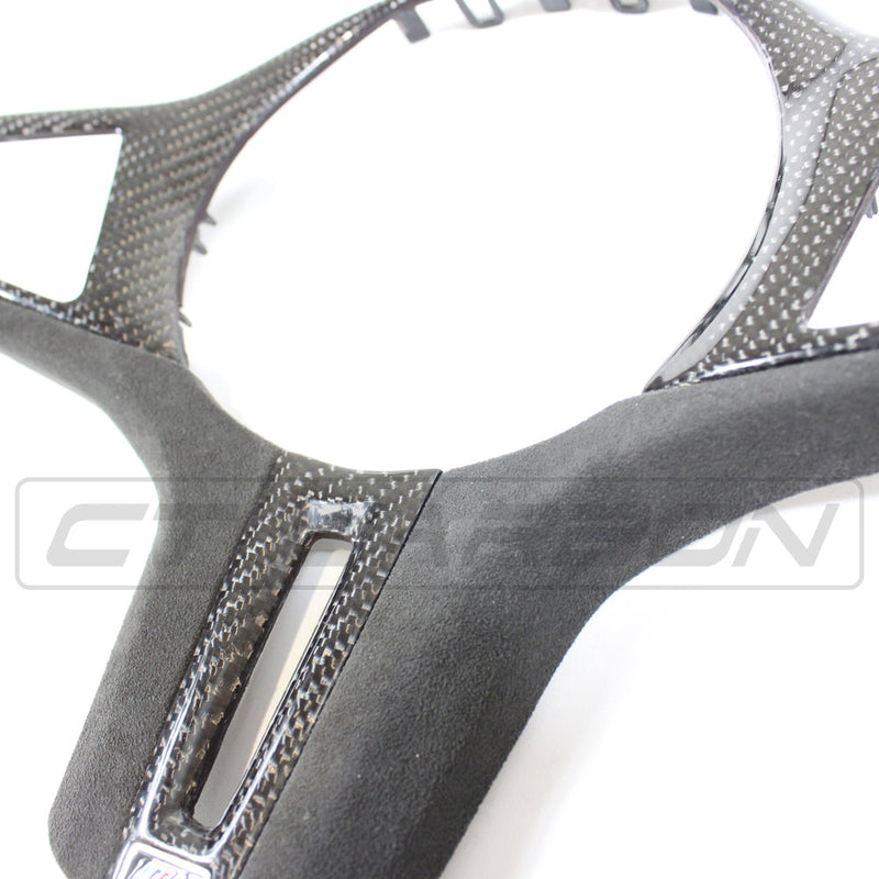 Load image into Gallery viewer, BMW Gxx M CAR CARBON FIBRE STEERING WHEEL TRIM
