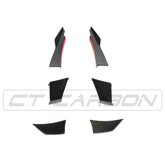 BMW M3/M4 F80/F82/F83 CARBON FIBRE CANARD FINS - MA STYLE