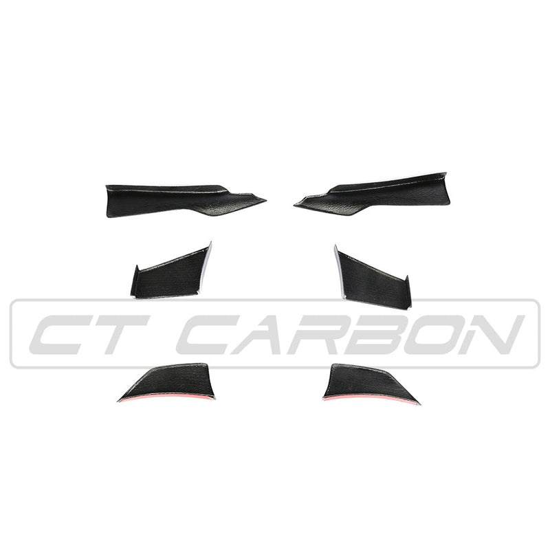 Load image into Gallery viewer, BMW M3/M4 F80/F82/F83 CARBON FIBRE CANARD FINS - MA STYLE
