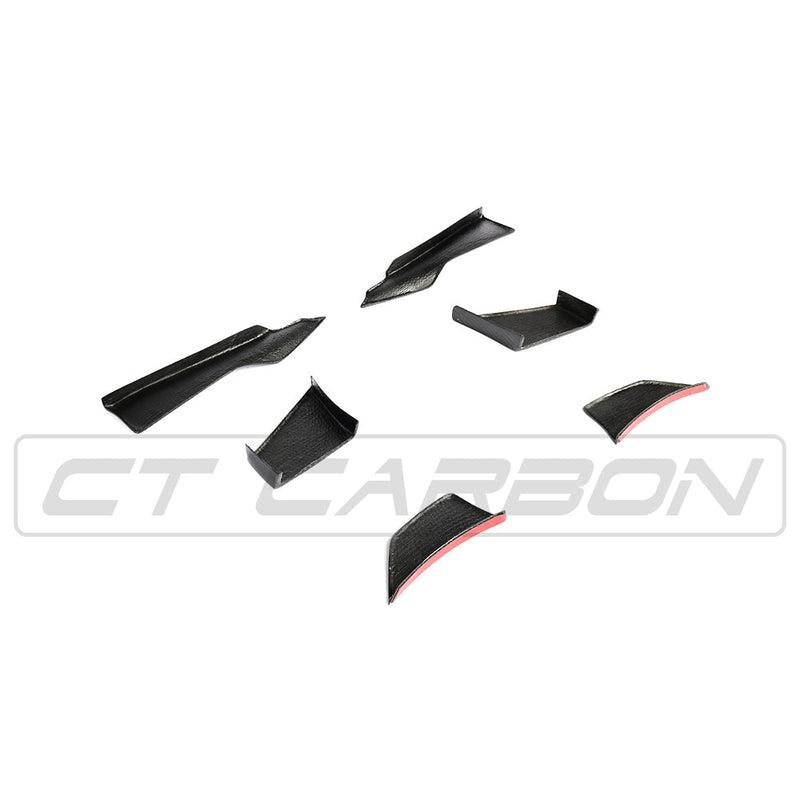 Load image into Gallery viewer, BMW M3/M4 F80/F82/F83 CARBON FIBRE CANARD FINS - MA STYLE
