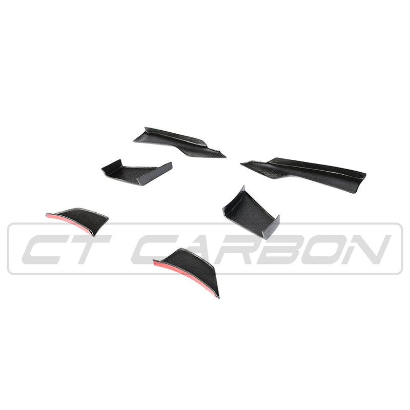 Load image into Gallery viewer, BMW M3/M4 F80/F82/F83 CARBON FIBRE CANARD FINS - MA STYLE
