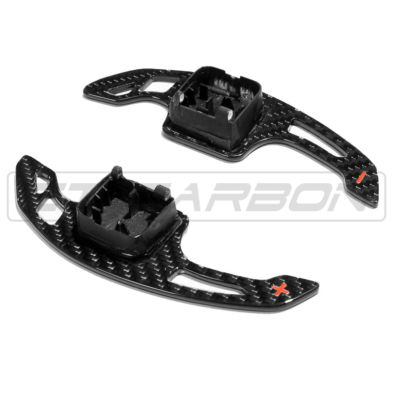 Load image into Gallery viewer, AUDI A3/S3/RS3 8V CARBON FIBRE SHIFTER PADDLES
