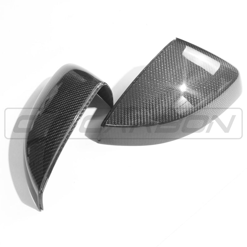 Load image into Gallery viewer, AUDI A3/S3/RS3 8V PRE-PREG CARBON FIBRE MIRRORS - WITHOUT LANE ASSIST
