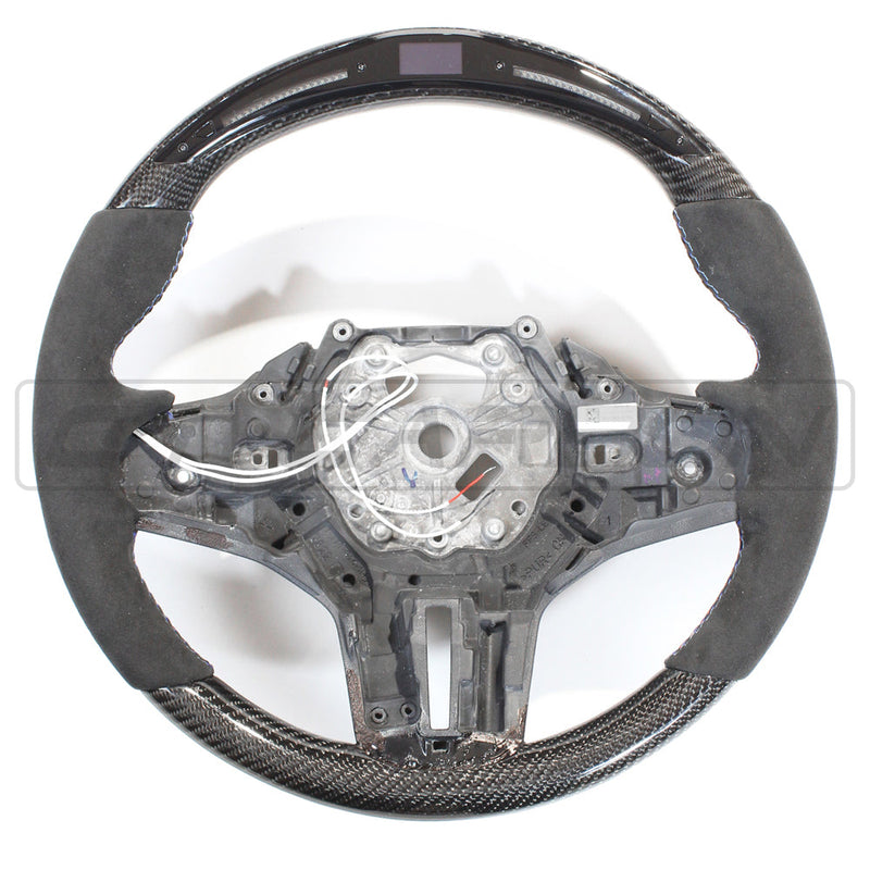 Load image into Gallery viewer, BMW Gxx CARBON FIBRE / ALCANTARA LED STEERING WHEEL
